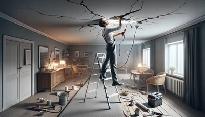 Réparer des fissures au plafond : matériaux et techniques efficaces en 2026